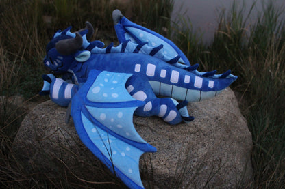 Dragon Plush | Elemental Dragon (Water) | Dragon Stuffed Animal | FREE SHIPPING