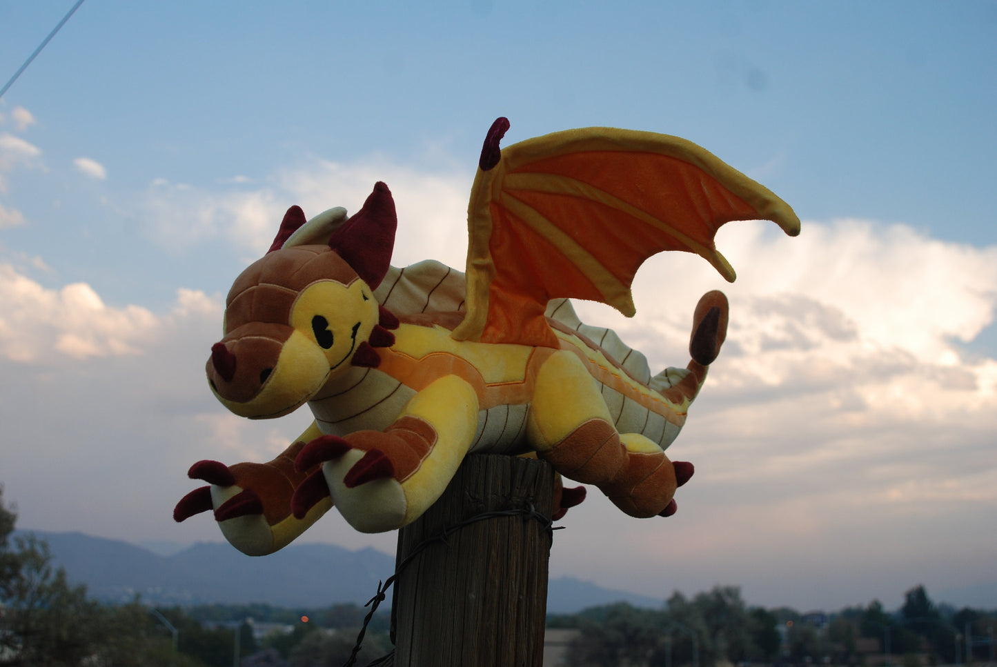 Dragon Plush | Elemental Dragon (Desert) Plushie | Dragon Stuffed Animal