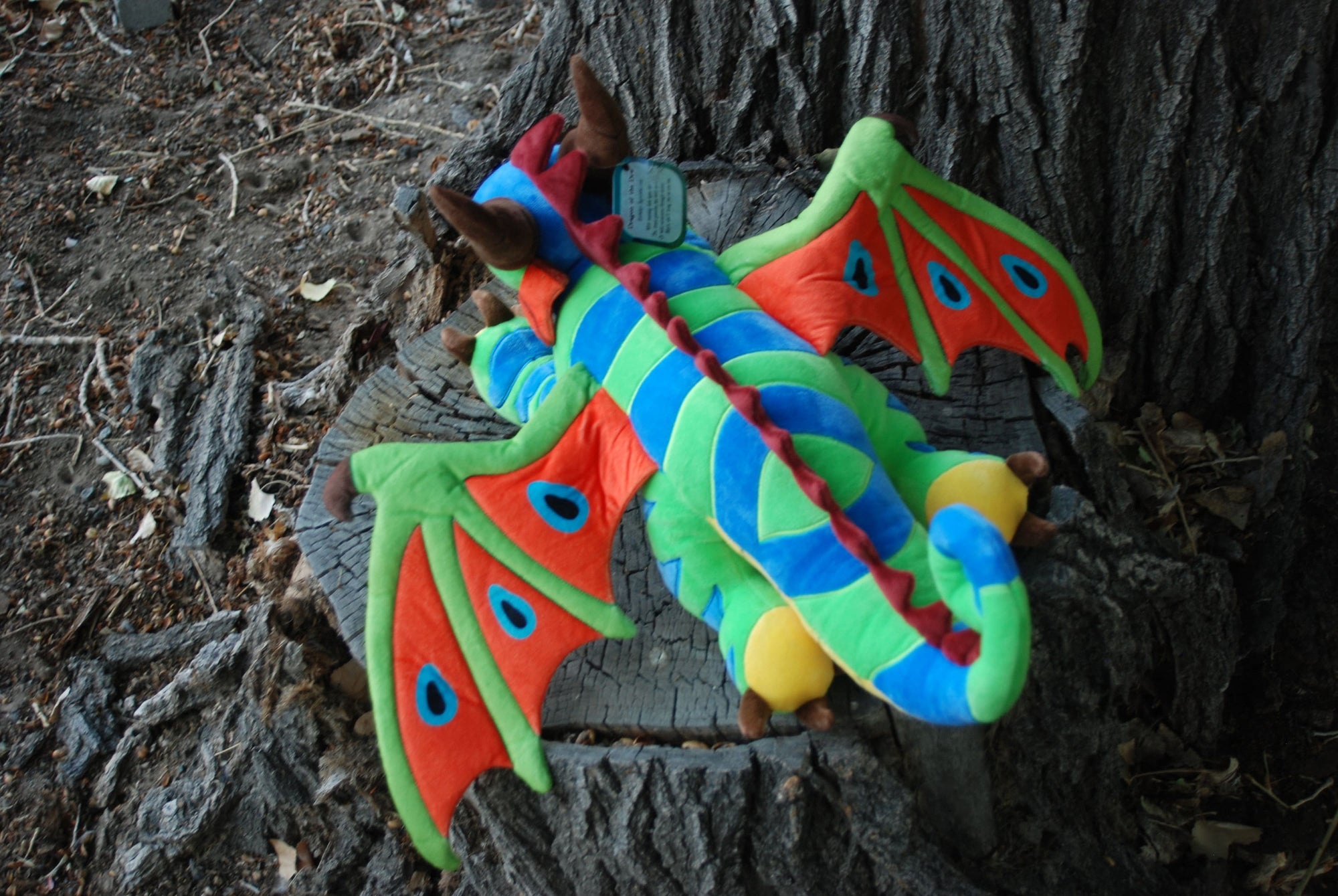 Dragon Plush | Elemental Dragon (Forest) | Dragon Stuffed Animal