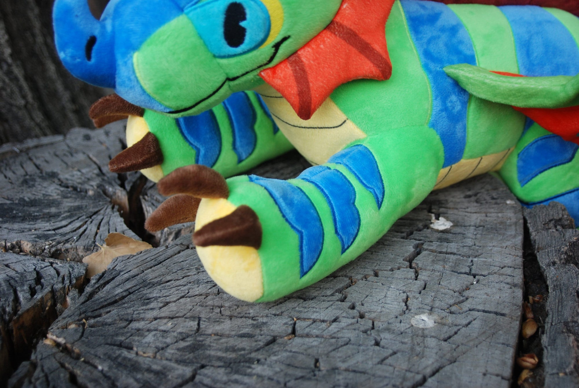 Dragon Plush | Elemental Dragon (Forest) | Dragon Stuffed Animal