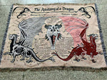 The Anatomy of a Dragon Tapestry / Blanket | Dragon Blanket | Fantasy Art | FREE SHIPPING