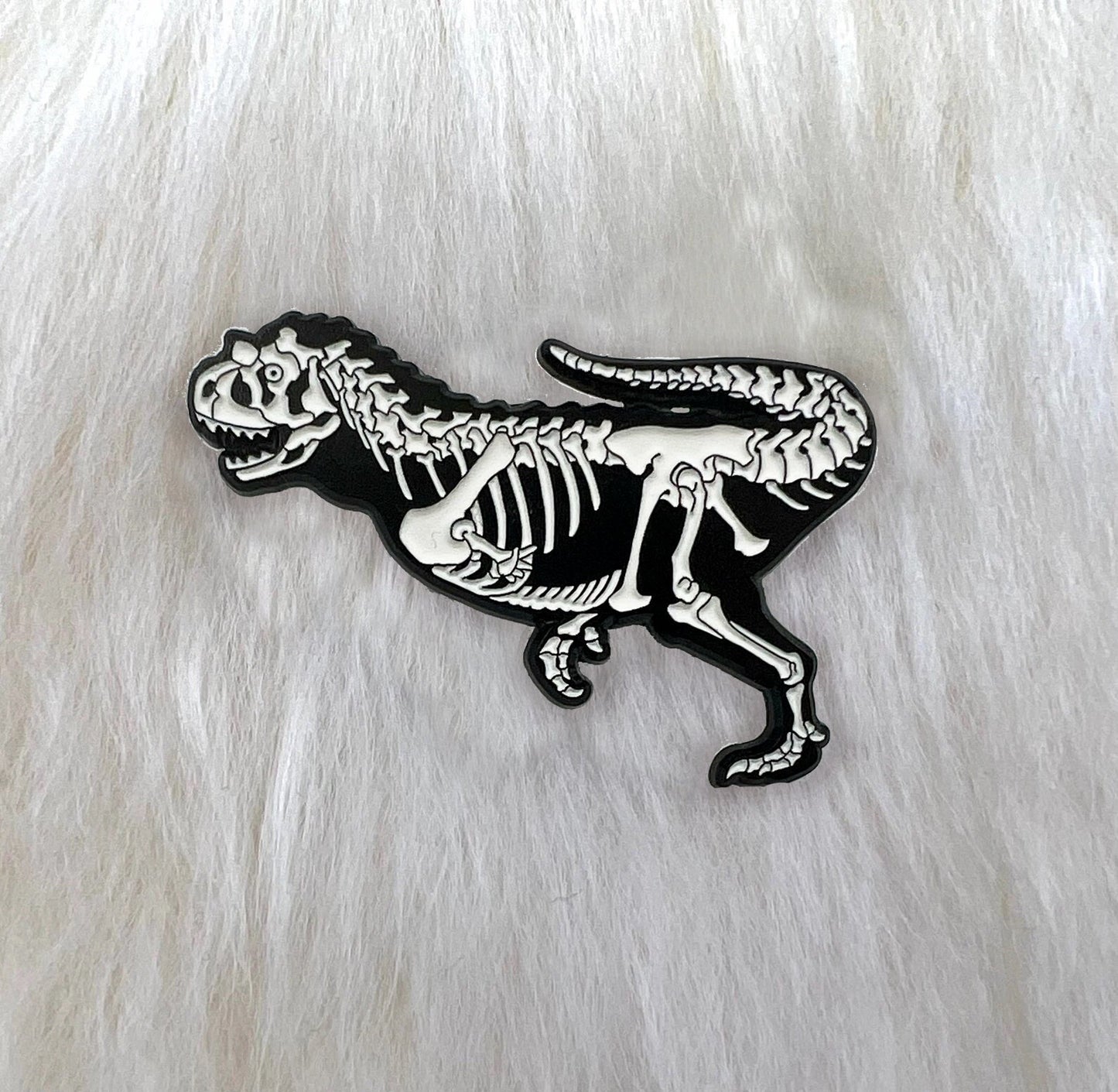 Carnotaurus Soft Enamel Pin | Dinosaur Pin | Fossil Pin