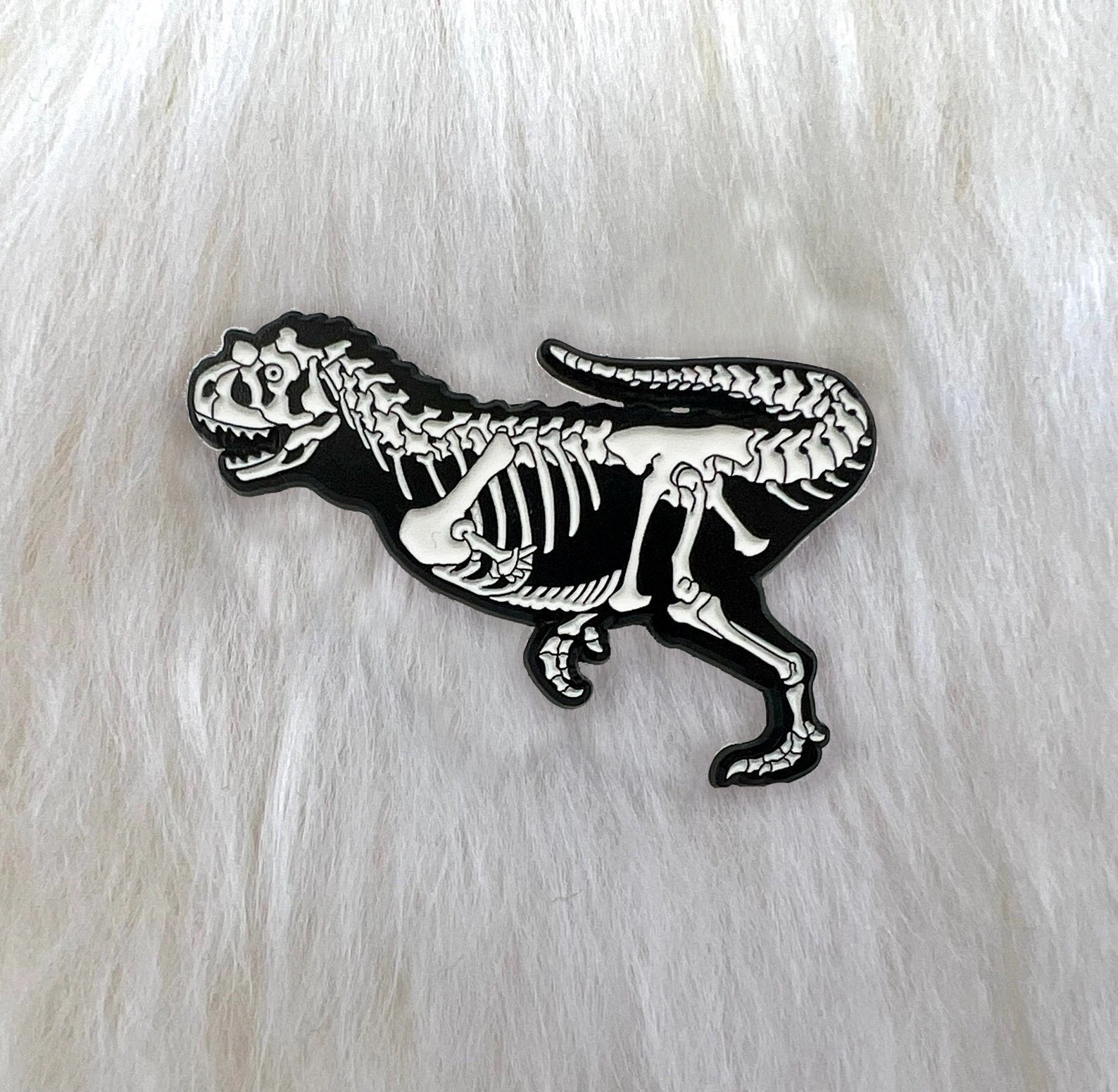 Carnotaurus Soft Enamel Pin | Dinosaur Pin | Fossil Pin