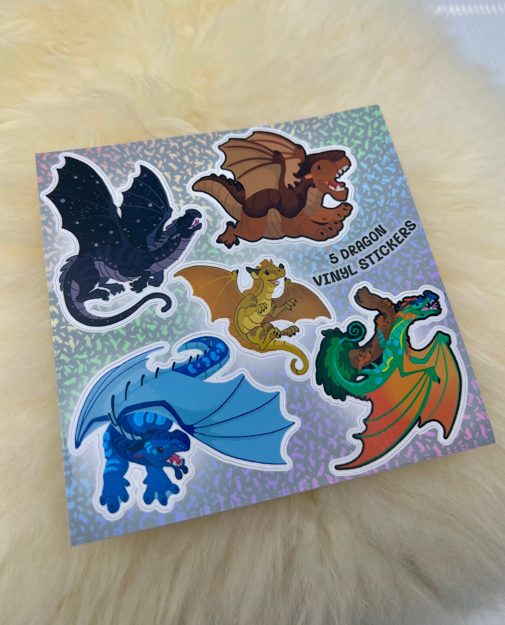Wings of Fire Sticker Sheet | WOF Stickers | Dragon Sticker | FREE SHIPPING