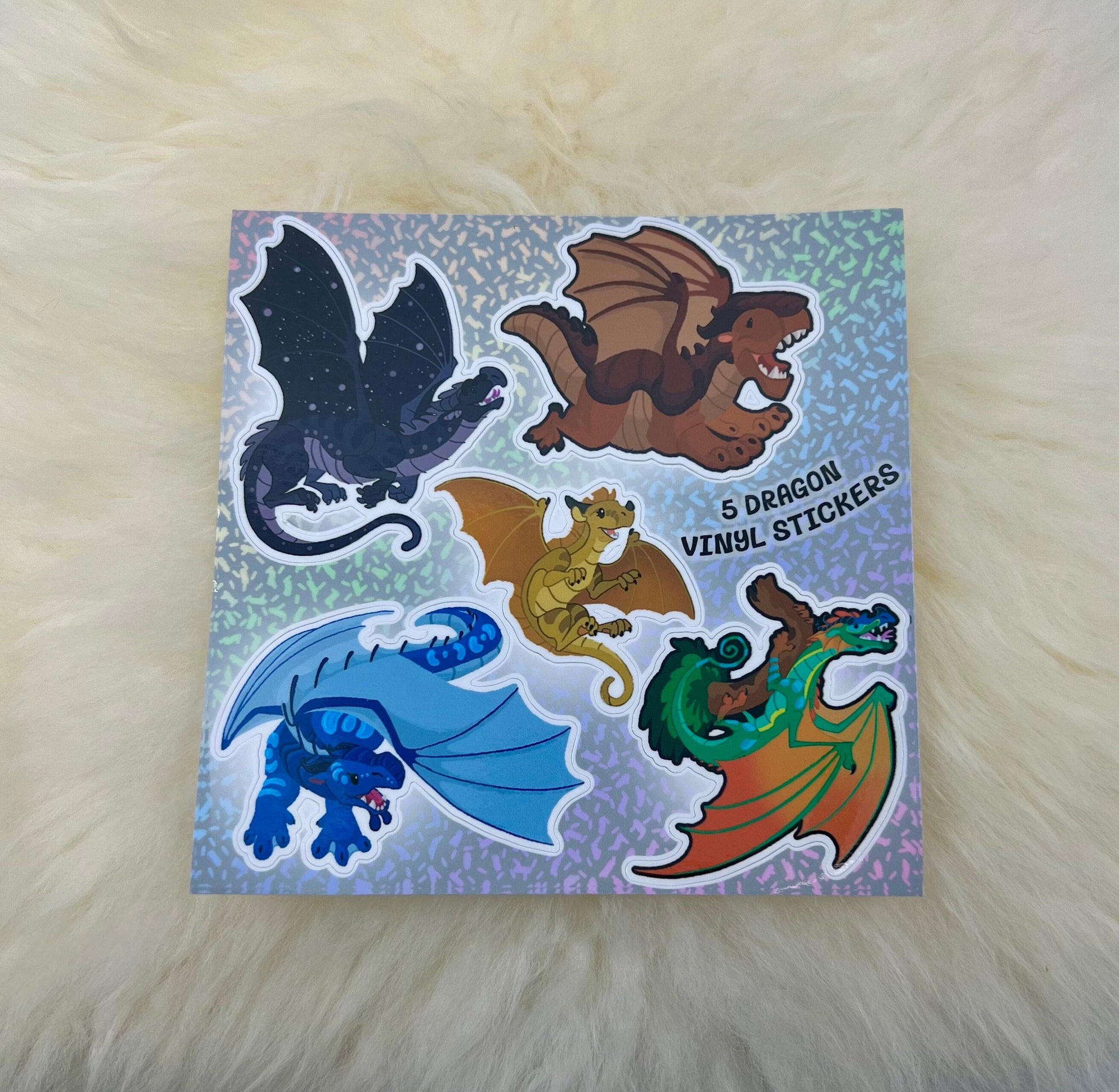 Wings of Fire Sticker Sheet | WOF Stickers | Dragon Sticker | FREE SHIPPING